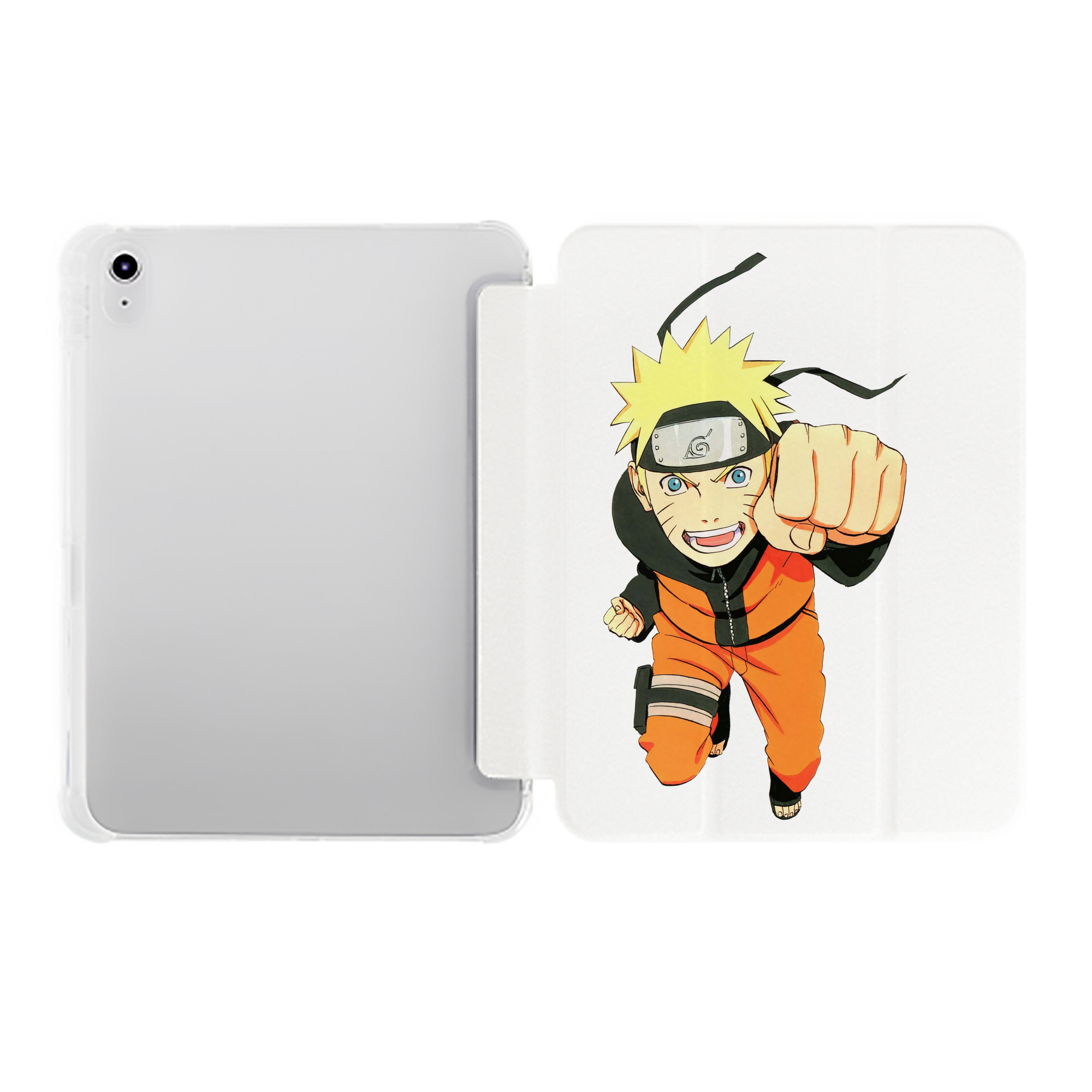 （画像用） NARUTO -ナルト- うずまき ナルト Uzumaki Naruto IPad ケース ペン収納付き 三つ折りスタンド PUレザー×シリコン 対応機種9.5/10.5/10.9インチ